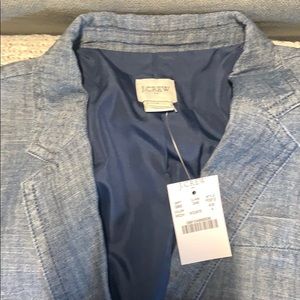 J crew denim blazer